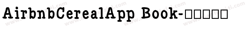 AirbnbCerealApp Book字体转换